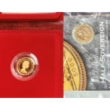 Elizabeth II, Royal Mint , half Sovereigns 1980 & 2000 in Original Case & packaging.
