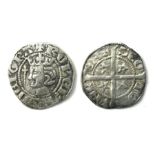 Robert Bruce Penny AD 1306-1329. Silver, 1.38 grams. 18.96 mm. Obverse: Crowned bust left, sceptre
