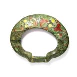 Iron Age Terret Ring. Circa 100 BC - 100 AD. Copper-alloy,  A bronze terret ring of the flat-ring