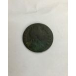 William III error half penny 1700, T of TERTIVS over another letter as well as the last 0 of the