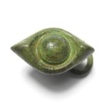 Iron Age Celtic Toggle.  Circa, 1st century AD. Copper-alloy, 13.32 grams. 27.73 mm. A beautifully