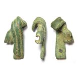 Roman Statuette Arm.  Circa 1st-4th century AD. Copper-alloy, 25.41 grams. 44.67 mm. A bronze arm