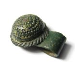 Anglo-Saxon Pendant. Circa 6th - 7th century AD. Copper-alloy, 19.98 mm. A small spacer pendant