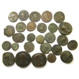 Roman Bronze Coin Lot.  Circa 2nd-4th century AD. A good mixed group of Roman coins, Sestertius,