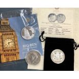 Royal Mint 2015 £100 coins, Big Ben, Gibraltar 2016 £100 Brilliant Uncirculated Commemorating 90th