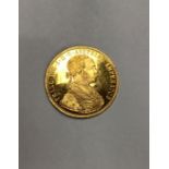 Austria gold 4 Ducat 1915-1936 striking, (0.986 gold 13.96g) Condition, very high grade, very