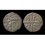 Edward IV Irish Penny. Circa 1461-1483 AD. Silver, 0.58 grams. 13 mm. Obverse: Crowned facing