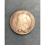 Charles I Crown 1670 Vicesimo SECVNDO. Condition:- wear & scratches to upper surface, all