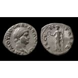 Otho Silver Denarius.  January - April AD 69. Silver, 3.27 grams. 19 mm. Obverse: Bare head right,