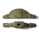 Anglo-Saxon Pommel Circa 7th-8th century AD, 53.20 mm. A copper-alloy pommel fitting of the cocked
