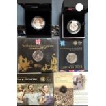 Royal Mint Silver proof coins, includes Lunar year of the Horse 1oz Silver Proof, London 2012