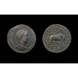 Gordian III AE 34 Of Pisidia. Antioch, 240-44 AD. Bronze, 27.12 grams. 34 mm. Obverse: Laureate bust