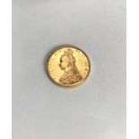 Victoria, Jubilee 1889 Sovereign. Condition, slight wear to high points with small scratches to