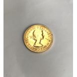 Elizabeth II 1968 full Sovereign. Condition, slight wear to high points with very small scratches to