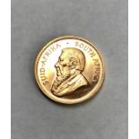 Krugerrand 1978, 22ct gold 1oz coin.