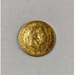 A George III Half Sovereign, 1817  Condition, wear to high points with small scratches to surface.