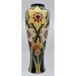 Moorcroft: A 1995 Limited Edition 'Daffodil' vase designed by Rachel Bishop, no 29 of 250. Height