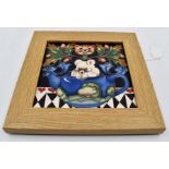 A Moorcroft Dormouse (Alice in Wonderland) plaque, date 27/7/2105, approx 8 x 6"  Condition
