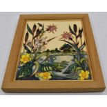 A Moorcroft Runnymead plaque designed by Nicola Slaney, date 2105, shape no: PLQ10, approx 11 x 9.5"