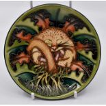 A Moorcroft Hedgehog coaster designed for the Moorcroft Collector's Club by Paul Hilditch, date
