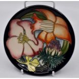 A Moorcroft Golden Jubilee 2002 coaster designed by Emma Bossons, shape 780/4, 4" diam Condition