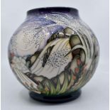 Moorcroft: A Moorcroft trial 'Roig' pattern ovoid vase by Vicky Lovatt. Height approx 17cm. Marks to