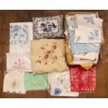 ****** ITEM LOCATION BISHTON HALL********** A collection of table linen to include: A 1930s Table