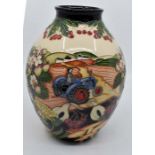 A Moorcroft Harvest Time vase designed by Paul Hilditch, date 2011, numbered 150/150, shape no: 3/8,