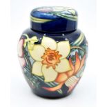 Moorcroft: A Moorcroft 'Golden Jubilee' ginger jar designed by Emma Bossons. Height approx 16cm.