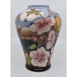 A Moorcroft Elounda vase designed by Alicia Amison, date 2003, 23.5cm high, with box and sleeve