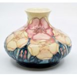Moorcroft: A Moorcroft Limited Edition 'Rose' squat vase, no 30 of 100. Height approx 10.5cm.