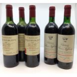 Five bottles of  wine to include:  three bottles of Chateau Roquegrave 1988 and two bottles of