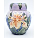 Moorcroft: A Moorcroft 'Windrush' ginger jar. Height approx 11cm. Marks to base. Condition: No