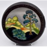 A Walter Moorcroft After the Storm coaster, date: 24/10/1998, trial piece, 4" wide  Condition