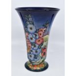 Moorcroft: A Moorcroft Limited Edition trumpet shaped 'England' vase, no 16 of 250. Height approx