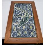 A Moorcroft Crocodile double tile designed by Jackie Rowe for the Moorcroft Collector's Club, date