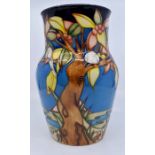 Moorcroft: A Moorcroft Limited Edition 'Aquitane' baluster shaped vase by Emma Bossons, no 105 of