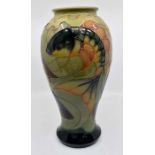 A Moorcroft Carp vase designed by Sally Tuffin, circa 1991, shape no: 46/12, 12" high Condition
