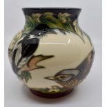 A Moorcroft Ingleswood vase designed by Philip Gibson, date 2006, 16cm high, with box and sleeve