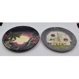 Moorcroft: 2 Moorcroft commemorative plates including a 'Birth of Light' year 2000 plate no 862/2000