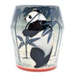 A Dennis China Works Panda vase designed by Sally Tuffin, date 2008, trial 1, 4" high approx