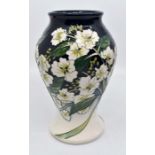 Moorcroft: A Moorcroft 'Hydrangea' pattern trial vase. Height approx 18cm. Marks to the base. With
