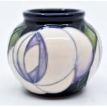 A Moorcroft White Rose vase designed by Emma Bossons, approx 2" high Condition Report: good no