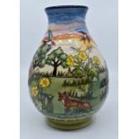 A Moorcroft  Mole / On the Farm vase designed by Helen Dale, date 19/08/2015, design trial,