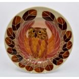 A Dennis China works Owl plate designed by Sally Tuffin, date 1997, approx 10" diam Condition