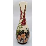 A Moorcroft Foxgloves and other flowers vase designed for Moorcroft Collector's Club,  Condition