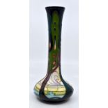 Moorcroft: A Moorcroft 'New Dawn' pattern vase by Emma Bossons. Height approx 20.5cm. Marks to the