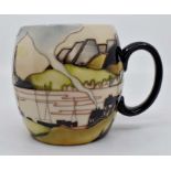 A Moorcroft barrel mug designed by Paul Hilditch, date 2014, numbered 5/20 Condition Report: good no