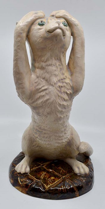 A Cobridge stoneware figure of a Cat