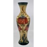Moorcroft: A Moorcroft Limited Edition 'Crown Imperial' vase by Rachel Bishop, no 110 of 600. Height